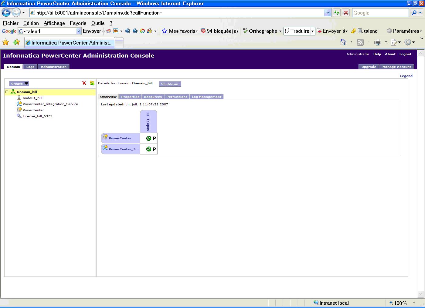 Configuration de base